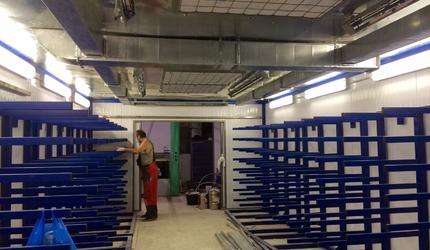 Покрасочная камера для мебели сухая